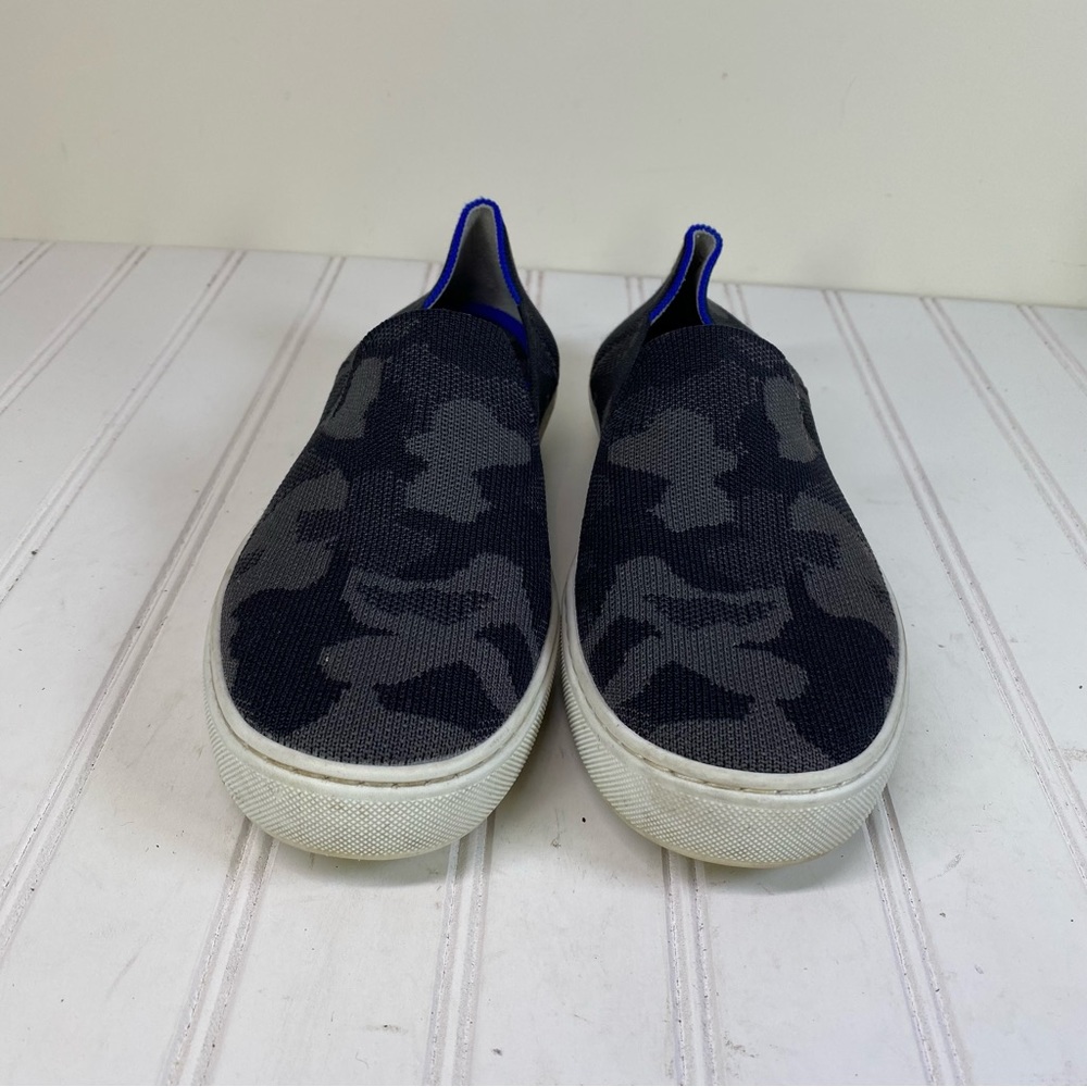 Rothy’s black & gray camo knit slip on sneakers - Picture 2 of 8